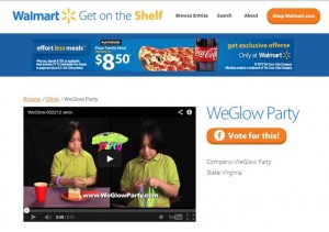WeGlow Party on Walmart Site